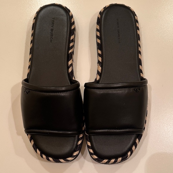 Tory Burch Shoes - New Tory Burch Leather Black  Women's Sandals. 
Size 8.5.